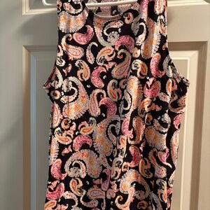 JJill Wearever Paisley Sleeveless Tanks (2)
